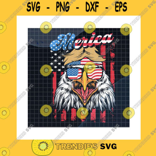America SVG Merica Mullet Eagle 4Th Of July SvgUs Flag Sunglasses Headband SvgAmerican Flag Background SvgPatriotic Eagle Cricut