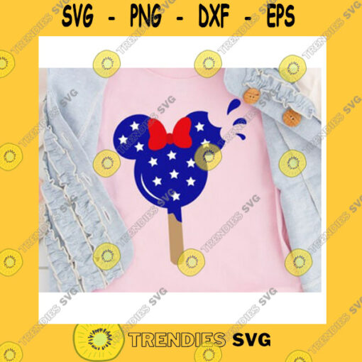America SVG Mouse Ice Cream 4Th Of July Usa