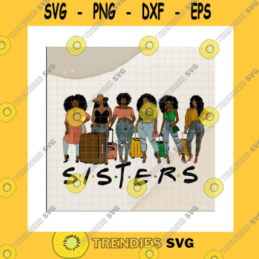 America SVG Sisters Afro Girl Together Black Queen Melanin PngBlack Melanin AfricanAmerican WomenSisters DayBlack HistoryPng Sublimation Print