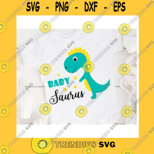 Animals SVG Cute Baby Design For Onesies Babysaurus