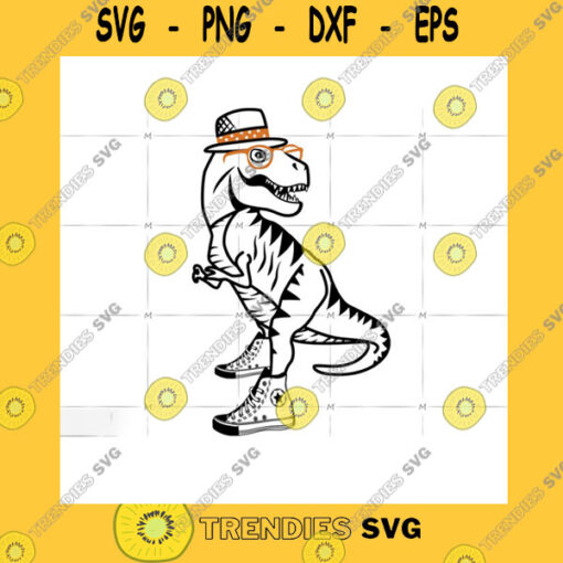 Animals SVG Dino With Sneakers Sneakers