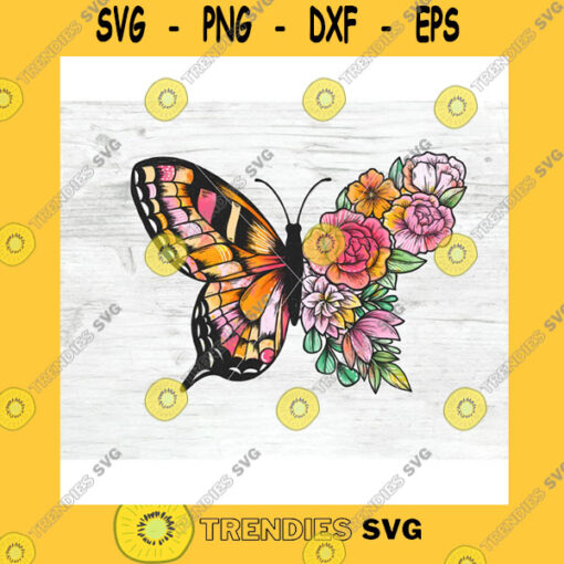 Animals SVG Floral Butterfly Sublimation Design Png Flower Butterfly Sublimation Butterfly Png Sublimation File Watercolor Butterfly Png File