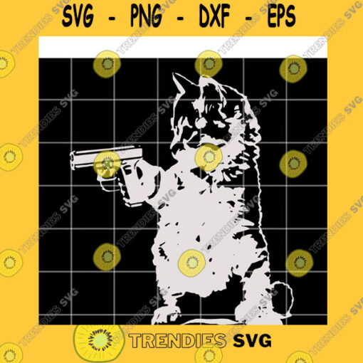 Animals SVG Funny Cat With Guns SVG Cat With Guns SVG Digital Download