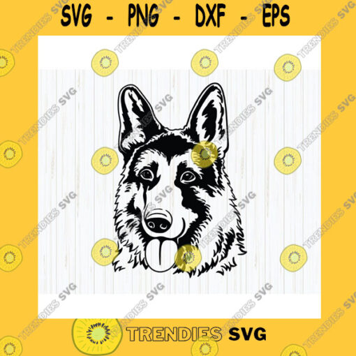 Animals SVG German Shepherd Svg Smiling Dog Dog Svg Dog Face Peeking Police Dog Dog Breed K 9 Cricut Clipart Png Vector Dxf Instant Download