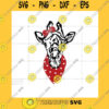 Animals SVG Giraffe With Bow And Scarf