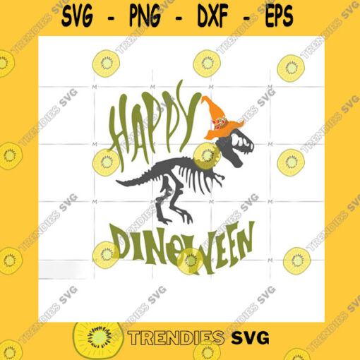 Animals SVG Happy Dinoween Happy