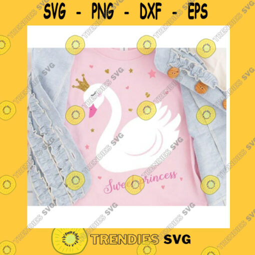 Animals SVG Princess Swan Files For Cutting