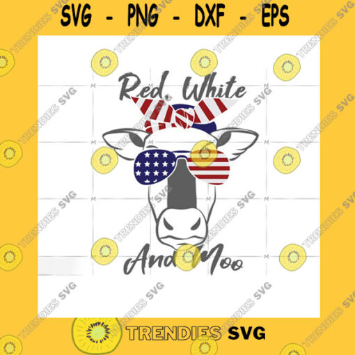 Animals SVG Red White And Moo Red White