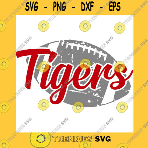 Animals SVG Tigers SVG Tigers Football SVG Football SVG Sports SVG Distressed Grunge Cut Files Silhouette
