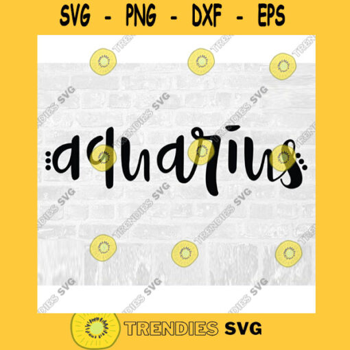 Aquarius SVG Commercial Use SVG Zodiac Svg Astrology Svg Printable Sticker