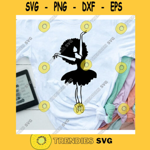 Ballet SVG Ballerina svg ballet cut file ballerina cut file ballet cut file svg files girl svg Queen clipart African American