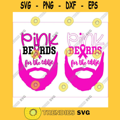 Beards for boobs Her Fight is My Fight African American africa png dxf man breast cancer svg Pink beards for the cause