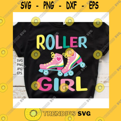 Birthday SVG Roller Girl Svg Roller Skates Svg Skating Birthday Svg Roller Skates Women Roller Skating Svg Retro Summer Kid Svg File For Cricut