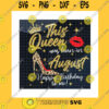 Birthday SVG This Queen Was Born In September Png September Queen September Girl Gift Leopard High Heel Sparkle Crown Png Sublimation Print