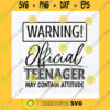 Birthday SVG Warning Official Teenager Svg 13Th Birthday Shirt Svg Official Teenager SvgMy Birthday Queen Svg Instant Download Files For Cricut