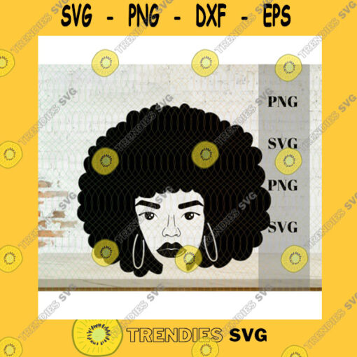 Black Girl SVG Afro Woman Svg Afro Girl Png Afro Queen Svg Girl Power Svg Afro Lady Curly Hair Svg Black Woman For Cricut For Silhouette Cut File
