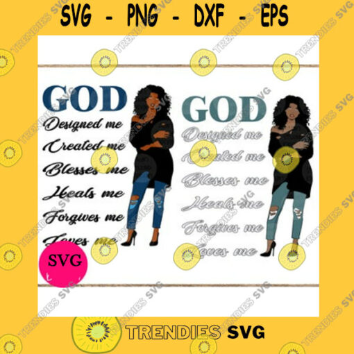Black Girl SVG Woman Bundle SvgDenim Girl Clipart Jesus Loves You Christian Png Bible Verse Png Black Queen Png God Designed Me Copy