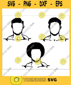 Black King Man Life Respect Quotes Boss Kingdom Afro Hair African American Male SVG PNG Vector Clipart Digital Circuit afro man bundle
