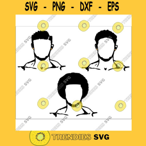 Black King Man Life Respect Quotes Boss Kingdom Afro Hair African American Male SVG PNG Vector Clipart Digital Circuit afro man bundle
