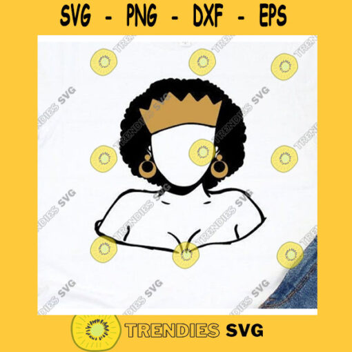 Black queen svg crown Afro queen black power Black woman svg black girl svg black queen svg thick women svg Sharice in Headwrap