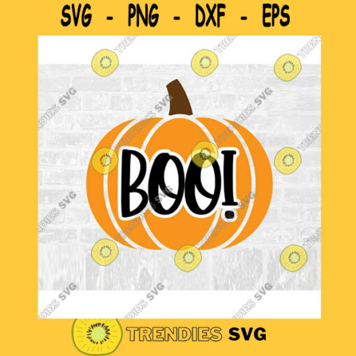 Boo Pumpkin SVG Commercial Use Instant Download Halloween SVG Printable Vector Clip Art Svg Eps Dxf Png Pdf