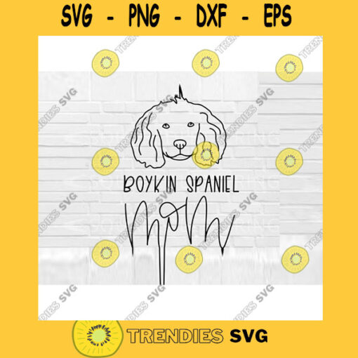 Boykin Spaniel Mom SVG Dog Mom SVG Boykin Spaniel svg Hand Lettered SVG Dog svg files for Cricut svg png