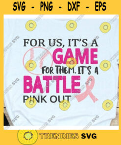 Breast cancer svg Tackle cancer svg Pink ribbon svg softball Tackle Breast Cancer Svg Awareness ribbon svg Cricut Design