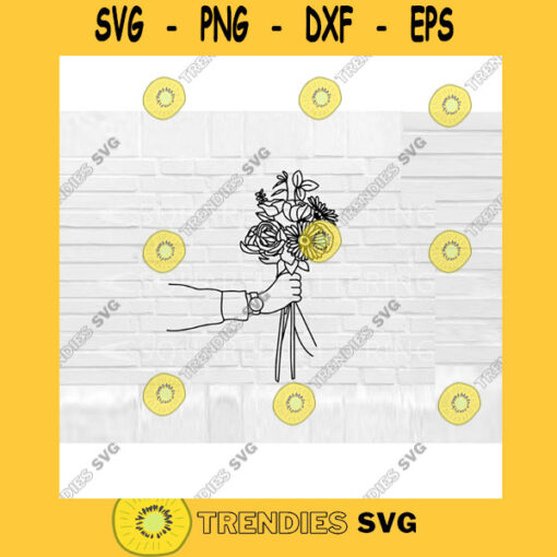 Bunch of Flowers SVG Floral svg Hand Lettered SVG Plant svg files for Cricut svg png