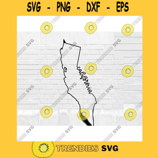 California SVG Hand Lettered SVG California svg California outline svg cut files for cricut svg png
