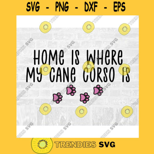 Cane Corso SVG Dog Breed Svg Paw Print SVG Commercial Use Svg Dog Breed Stickers Svg