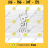 Cat Mom SVG Cat SVG Hand Lettered SVG Cat svg files for Cricut svg png dxf