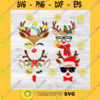 Christmas SVG 4 Cute Christmas Reindeer Svg Reindeer Bundle Svg Christmas Bundle Svg Reindeer Clipart Reindeer Png Christmas Svg Reindeer Svg