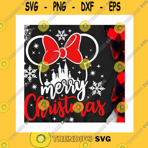 Christmas SVG Castle Mouse Merry Christmas Svg Snowflake Svg Christmas Trip Svg Mouse Castle Svg Magic Castle Svg Mouse Ears Svg Dxf Png