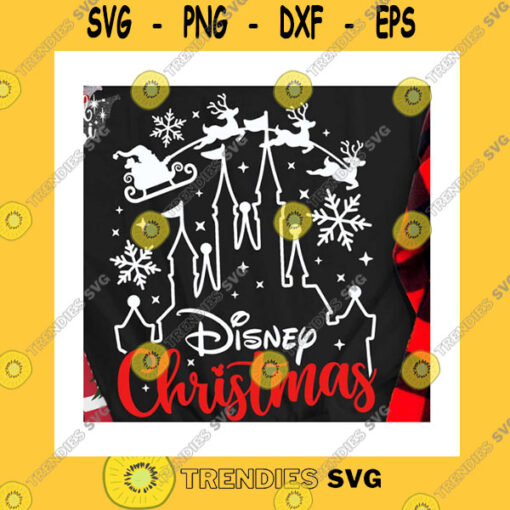 Christmas SVG Christmas Castle Svg Snowflake Svg Christmas Trip Svg Castle Svg Magic Castle Svg Santa Reindeers Svg Mouse Ears Svg Dxf Png