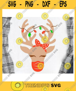 Christmas SVG Christmas Reindeer Quarantine 2020
