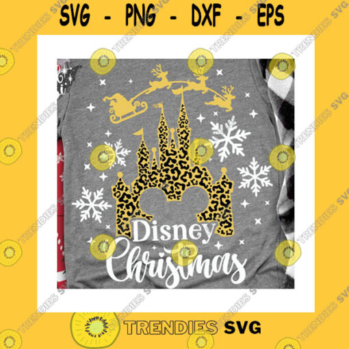 Christmas SVG Christmas Svg Snowflake Svg Christmas Trip Svg Leopard Castle Svg Magic Castle Svg Mouse Ears Svg Dxf Png
