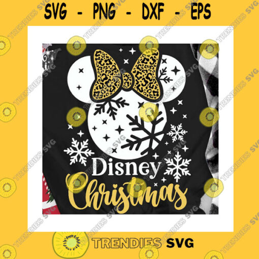 Christmas SVG Christmas Svg Snowflake Svg Christmas Trip Svg Leopard Ribbon Svg Magic Castle Svg Mouse Ears Svg Dxf Png