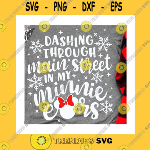 Christmas SVG Dashing Through Main Steet Svg Merry Christmas Svg Christmas Trip Svg Magic Castle Svg Castle Mouse Svg Mouse Ears Svg Dxf Png