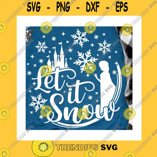 Christmas SVG Let It Snow Svg Princess Svg Christmas Svg Christmas Trip Svg Magic Castle Svg Snowflake Svg Mouse Ears Svg Dxf Png
