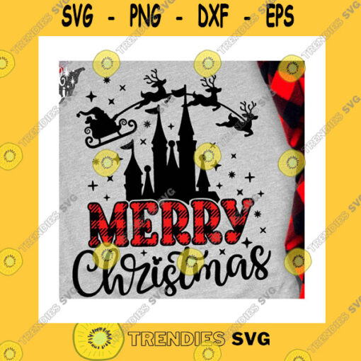 Christmas SVG Merry Christmas Svg Christmas Svg Snowflake Svg Christmas Trip Svg Plaid Svg Magic Castle Santa Reindeers Mouse Ears Svg Dxf Png