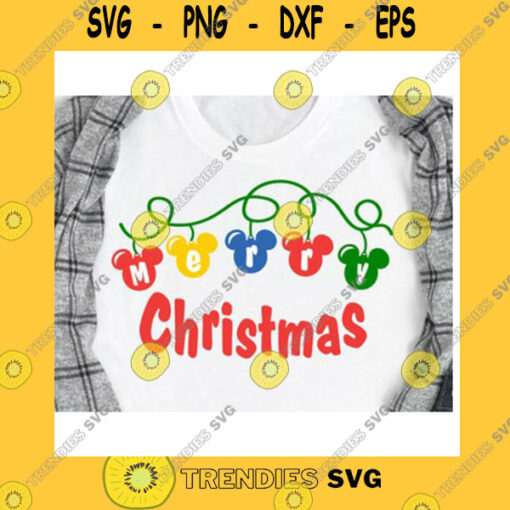 Christmas SVG Mouse Merry Christmas Balls 2021