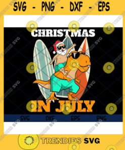 Christmas Svg Santa Dinosaur Mid Year Xmas Party Beach Christmas In July, Christmas In Summer Party, Funny Santa Summer Svg