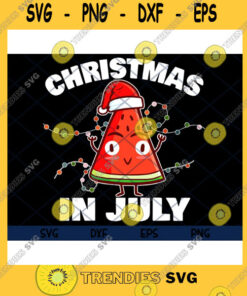 Christmas Svg Watermelon Christmas In July Christmas Tree Summer, Christmas In July Holiday, Watermelon Christmas Svg Eps Pn