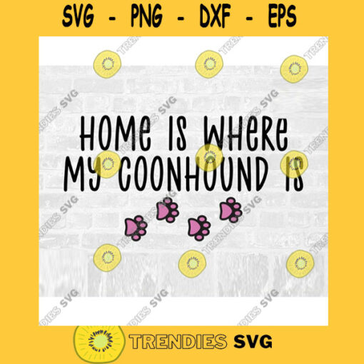 Coonhound SVG Dog Breed Svg Paw Print SVG Commercial Use Svg Dog Breed Stickers Svg