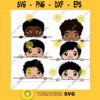 Cute black African American kids Svg Dxf Eps Png Peek a boo svg bundle African american svg cricut Afro Boy svg boy with Various Hairstyle
