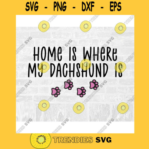 Dachshund SVG Wiener Dog Breed Svg Dog Breed Svg Paw Print Svg Commercial Use Svg Dog Breed Stickers Svg