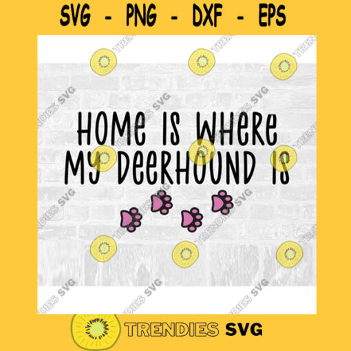 Deerhound SVG Dog Breed Svg Paw Print SVG Commercial Use Svg Dog Breed Stickers Svg