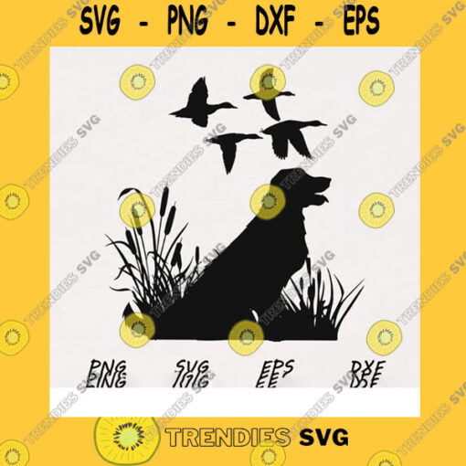 Dog SVG Flying Duck Hunting Dog Svg Digital Download