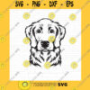 Dog SVG Golden Retriever Svg Goldie Dog Lover Pet Paw Portrait Digital Download Golden Retriever Svg File For Cricut And Silhouette
