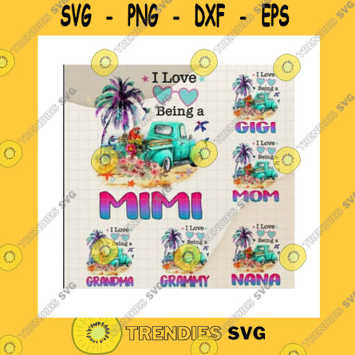 Family SVG Bundle I Love Being Called A Mimi PngBeing Mom PngBeing Grandma PngCustom TitlePersonalized DesignMothers GiftPng Sublimation Print